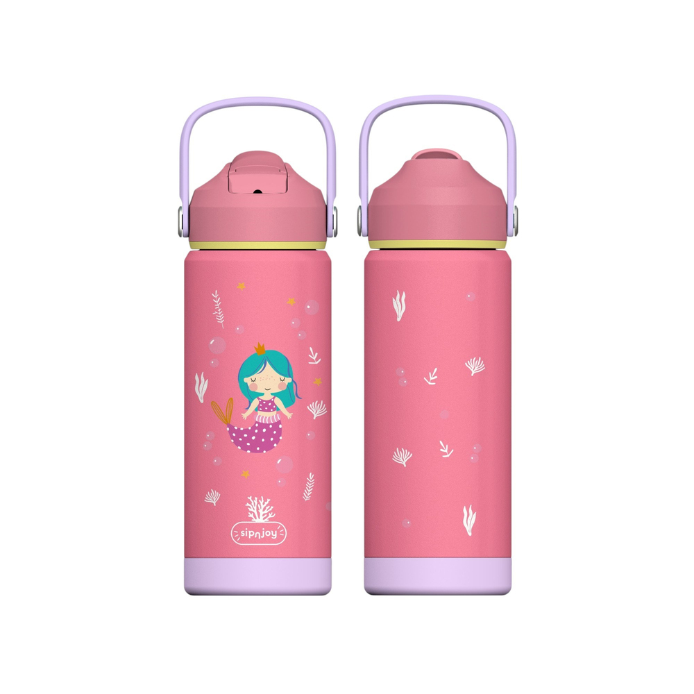 SipnJoy - FlipSip Çocuk Su Termosu | 550 ml - Mermaid Dream