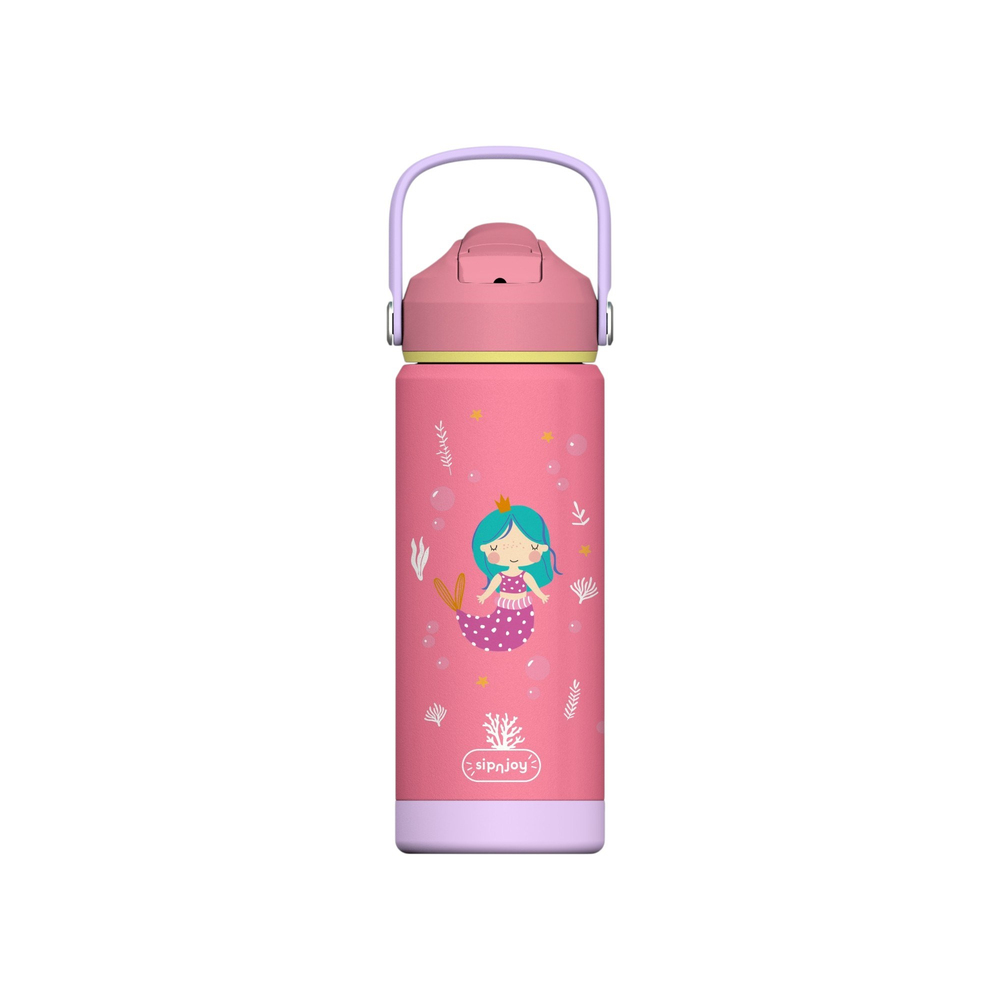 SipnJoy - FlipSip Çocuk Su Termosu | 550 ml - Mermaid Dream