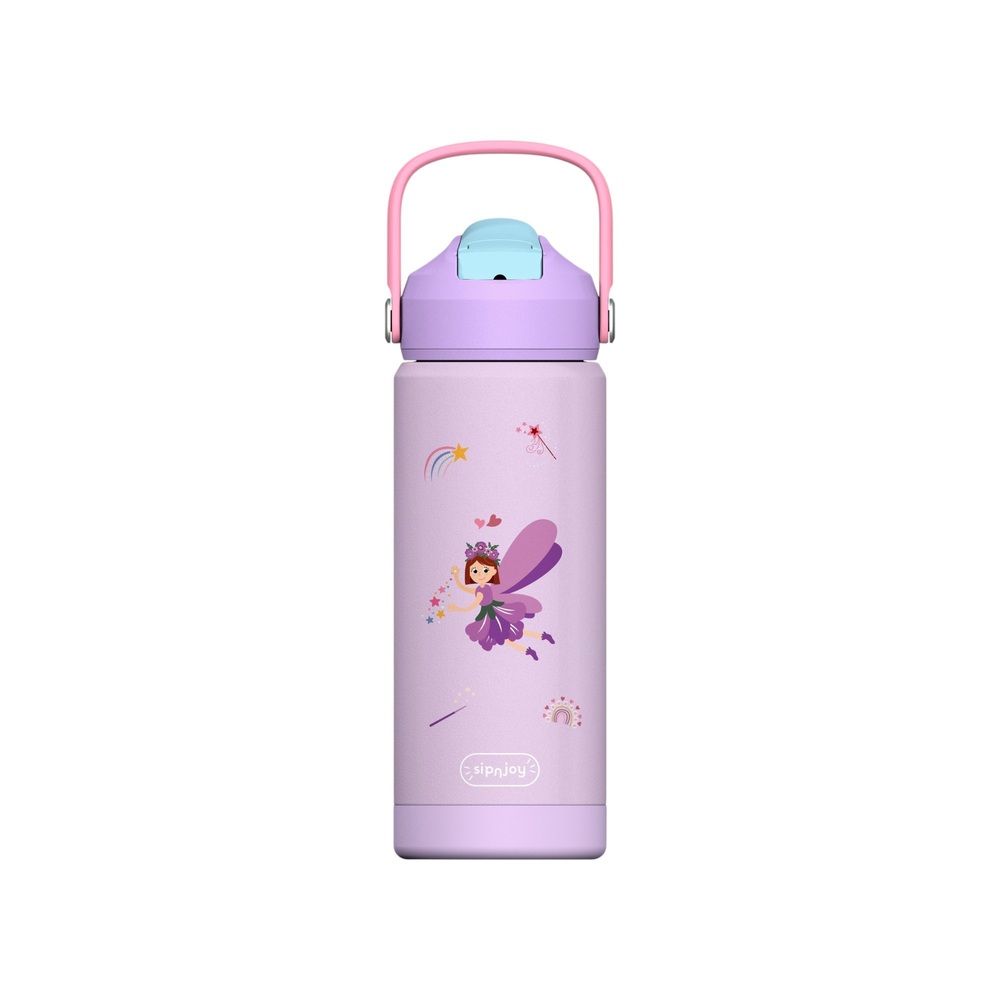 SipnJoy - FlipSip Çocuk Su Termosu | 550 ml - Fairy Sparkle