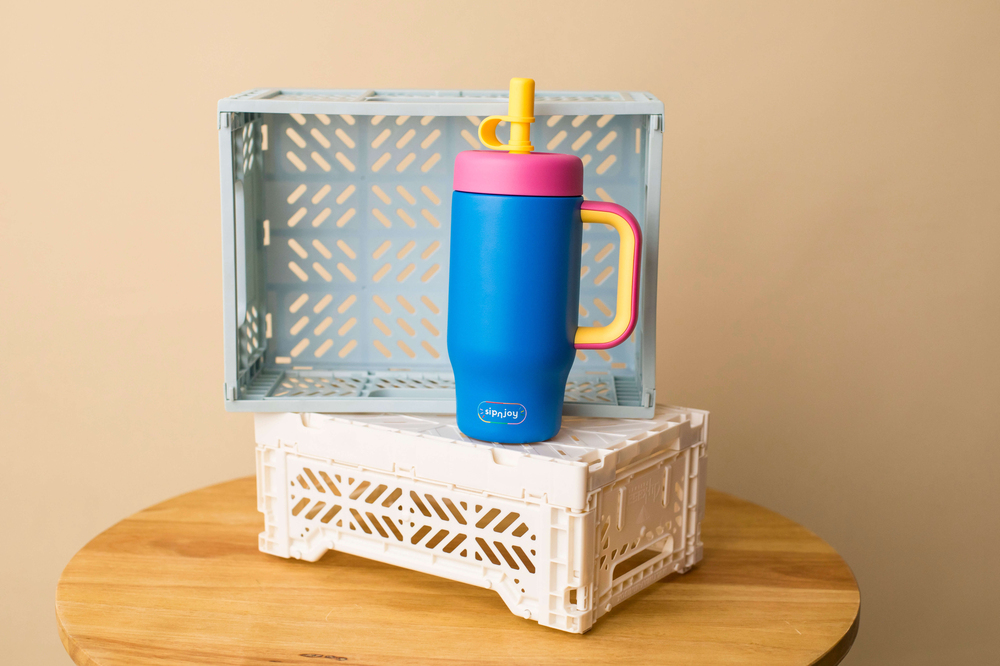 SipnJoy - HandleHug Tumbler | 550 ml - Lacivert