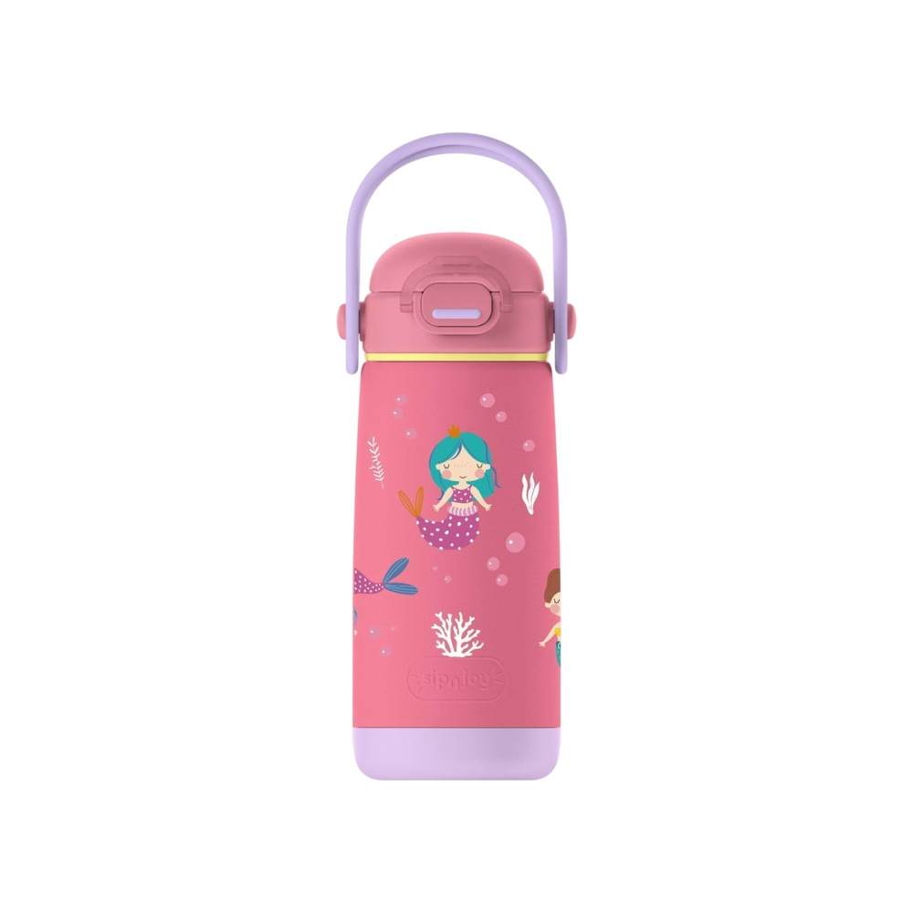 SipnJoy - SipSquad Plus Çocuk Su Termosu  | 480 ml - Mermaid Dream