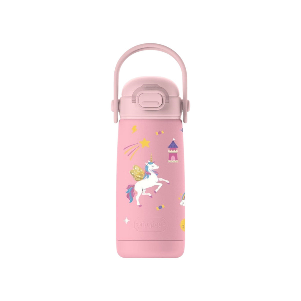 SipnJoy - SipSquad Plus Çocuk Su Termosu  | 480 ml - Golden Horn
