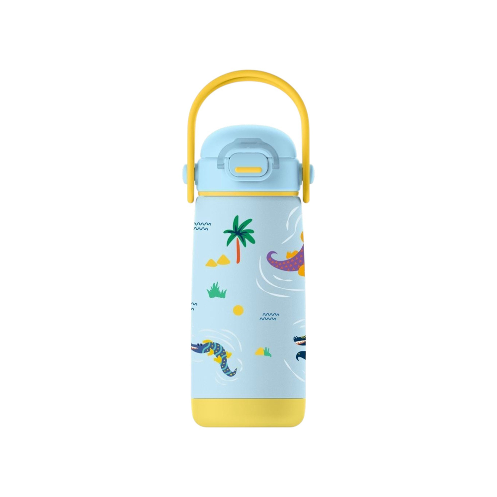 SipnJoy - SipSquad Plus Çocuk Su Termosu  | 480 ml - Snappy Croc