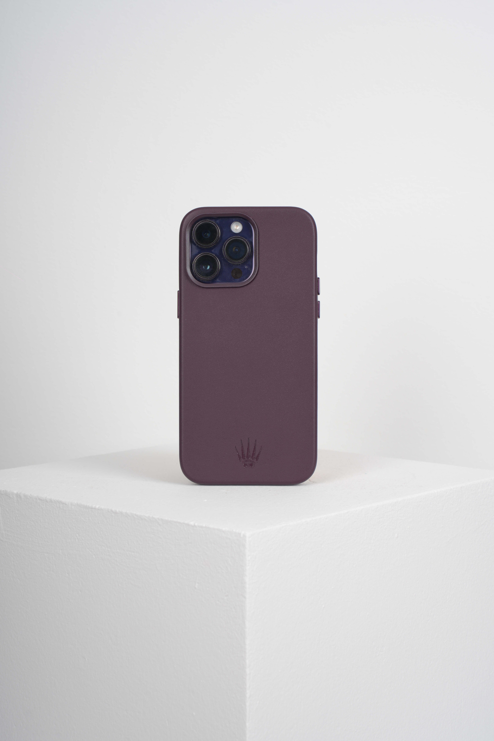 Xelium Iphone 15 Pro Max Mor Kılıf Manyetik Özellikli Deri Kılıf+Kartlık