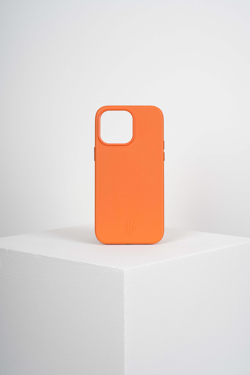 Triton Iphone 15 Pro Max Turuncu Kılıf Manyetik Özellikli Deri Kılıf