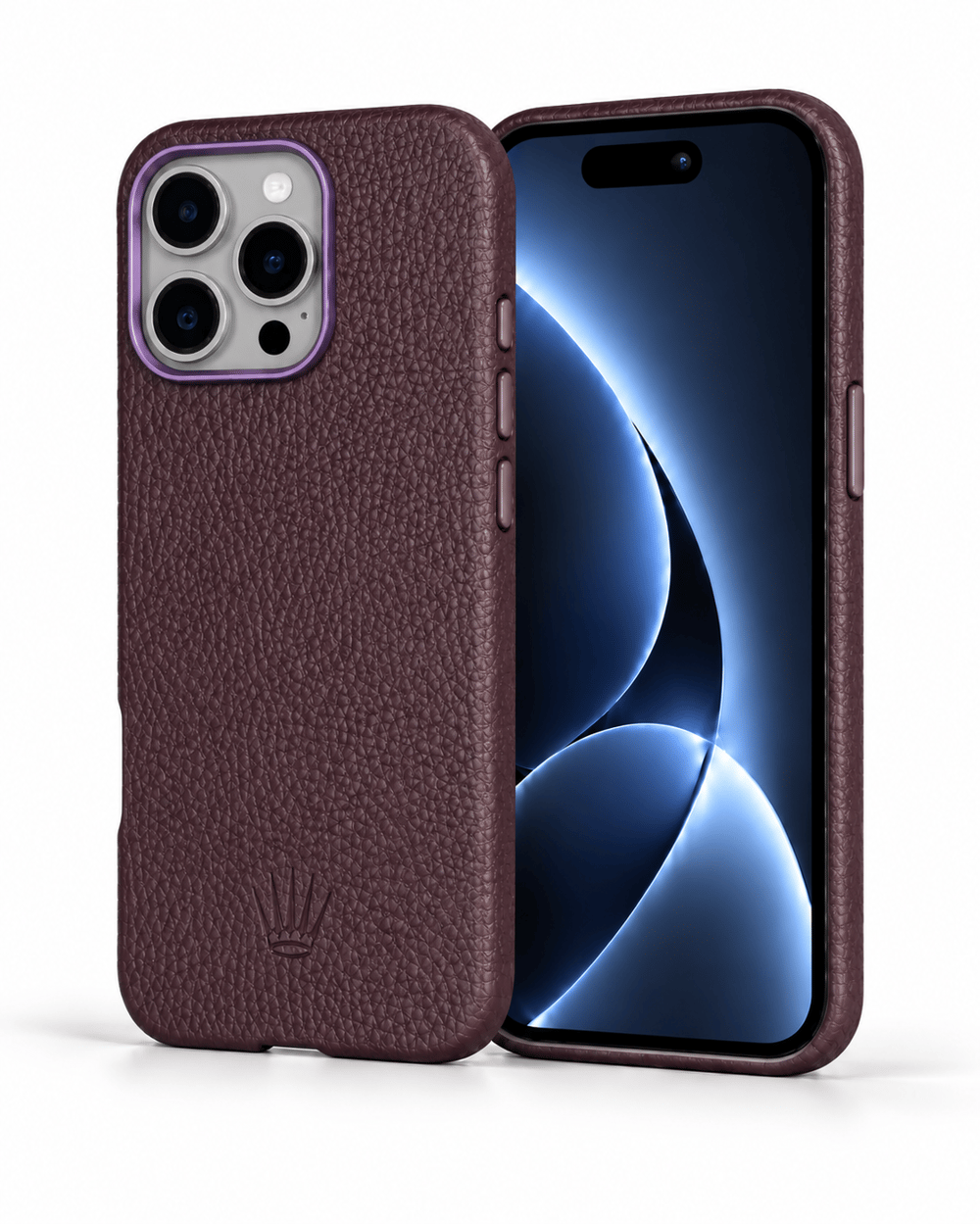 ArmorCase Iphone 15 Pro Max mor Kılıf Magsafe Özellikli Deri Kılıf
