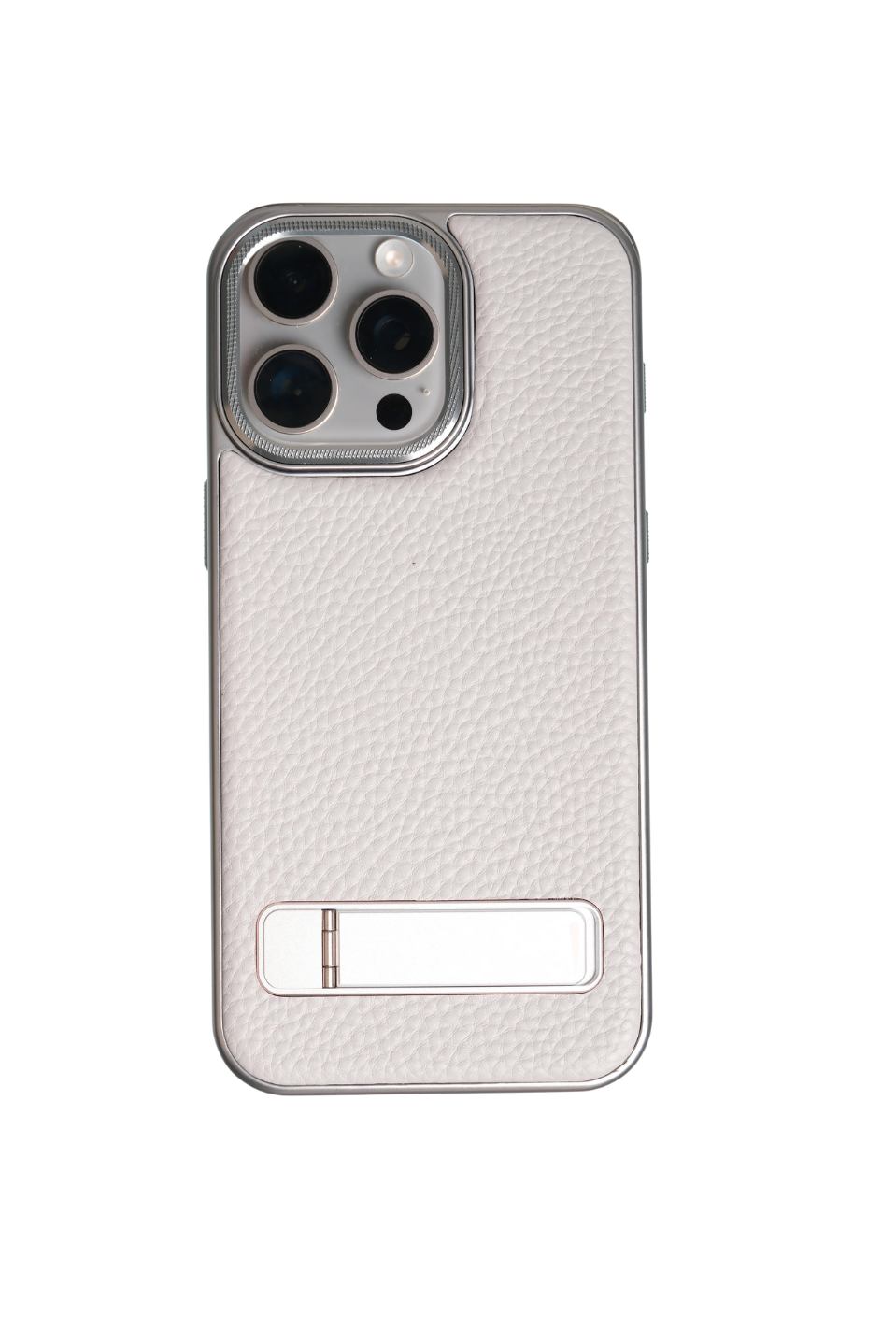 Caseon Iphone 15 Pro Max Gri Manyetik Özellikli Standlı Deri Kılıf