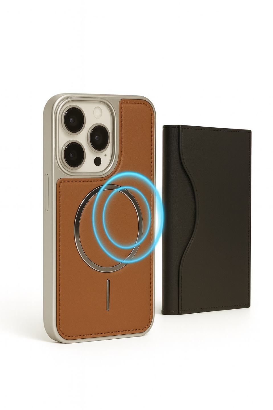NeoMag Case Iphone 15 Taba Manyetik Özellikli Deri Kılıf 