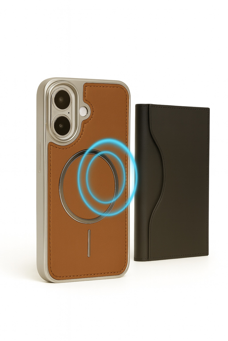 NeoMag Case Iphone 16 Taba Manyetik Özellikli Deri Kılıf 