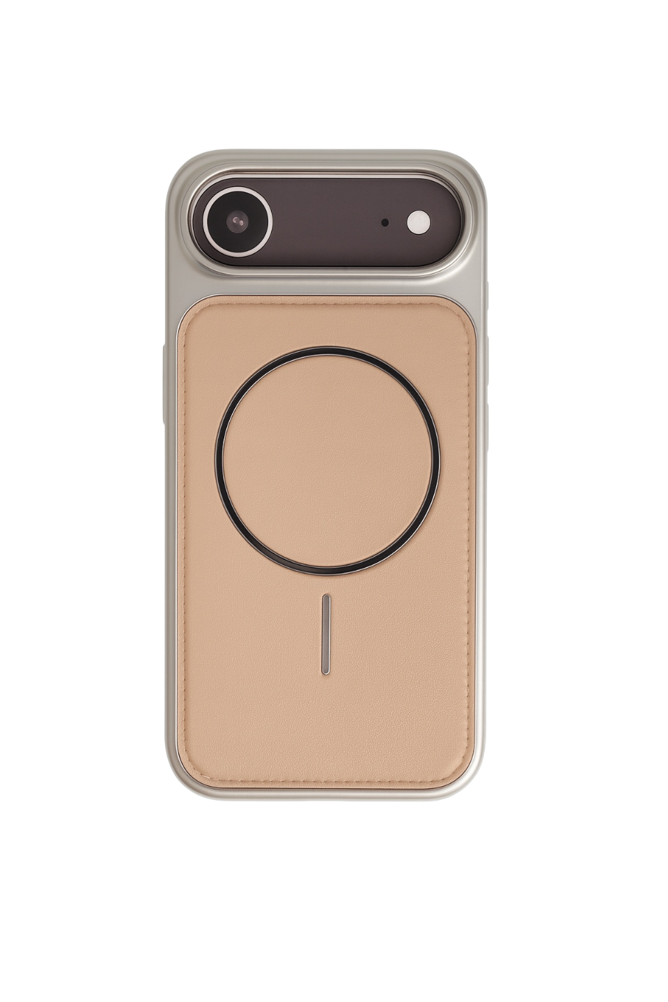 NeoMag Case Iphone 17 Air Krem Manyetik Özellikli Deri Kılıf 