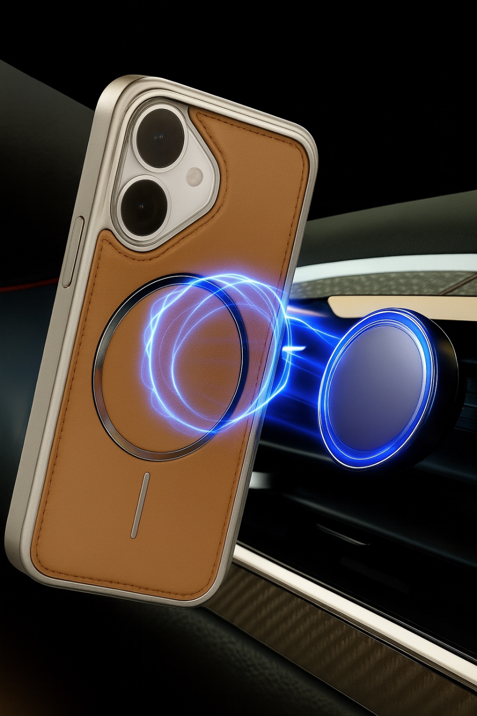 NeoMag Case Iphone 17 Vizon Manyetik Özellikli Deri Kılıf 