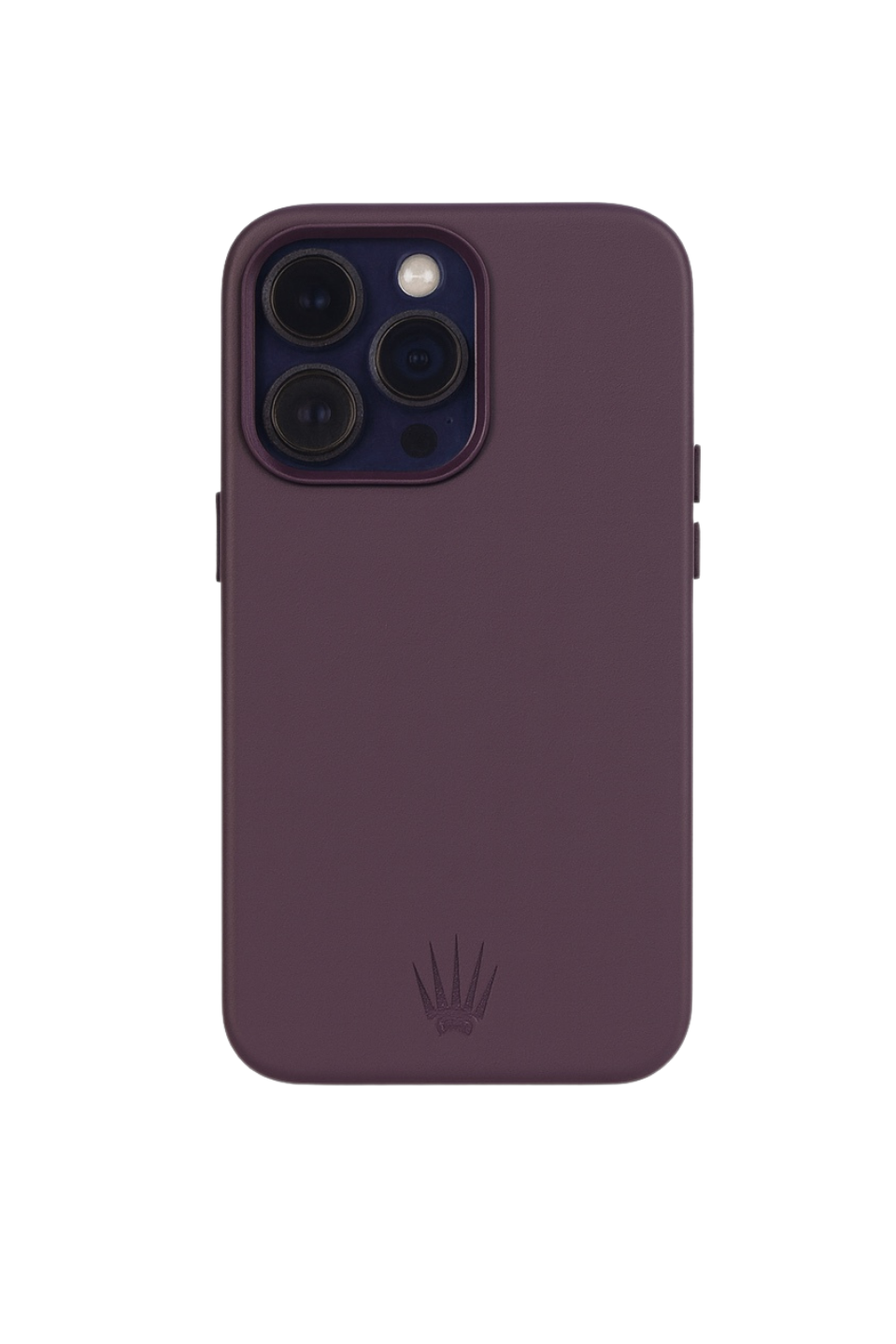 Triton Iphone 15 Pro Max Mor Kılıf Manyetik Özellikli Deri Kılıf