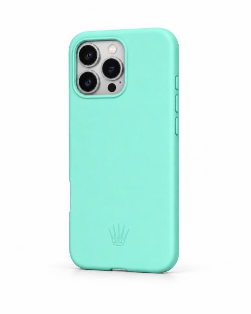 Triton Iphone 15 Pro Max Su Yeşili Kılıf Manyetik Özellikli Deri Kılıf