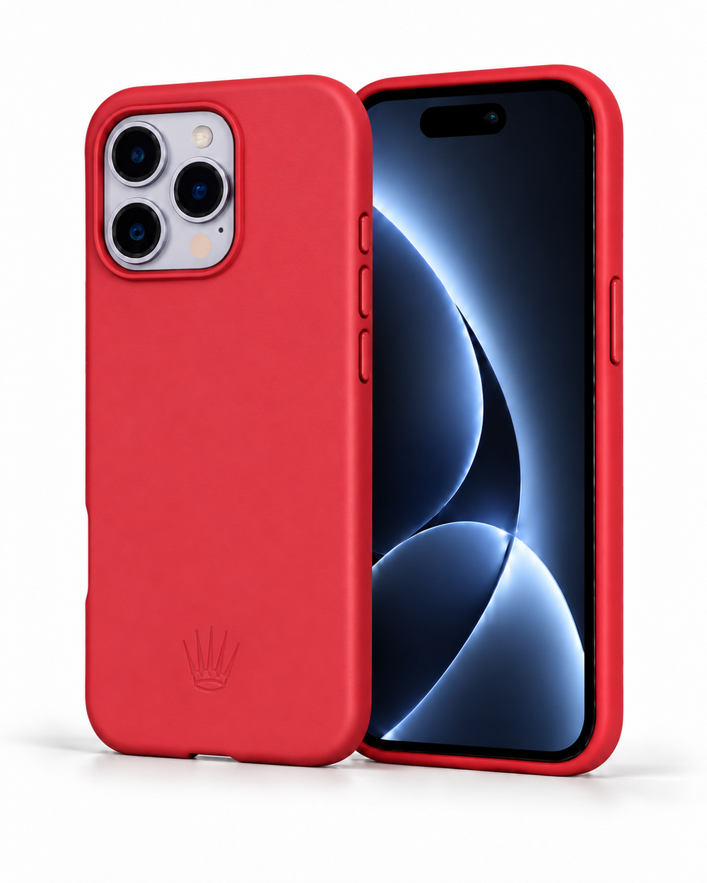 Triton Iphone 15 Pro Max Kırmızı Kılıf Magsafe Özellikli Deri Kılıf