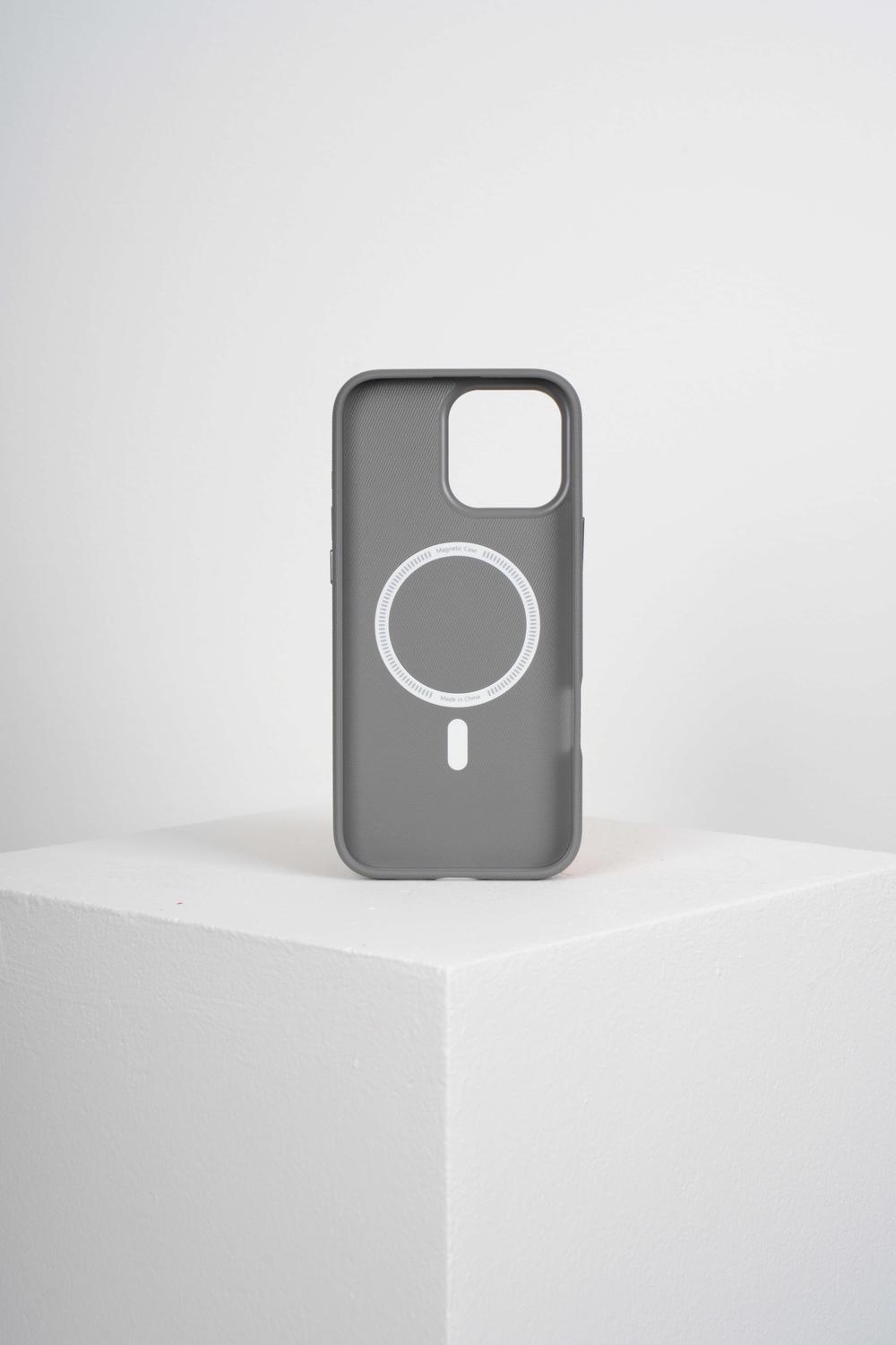 Luxe Iphone 16 Pro Max Gri Kılıf Magsafe Özellikli Deri Kılıf