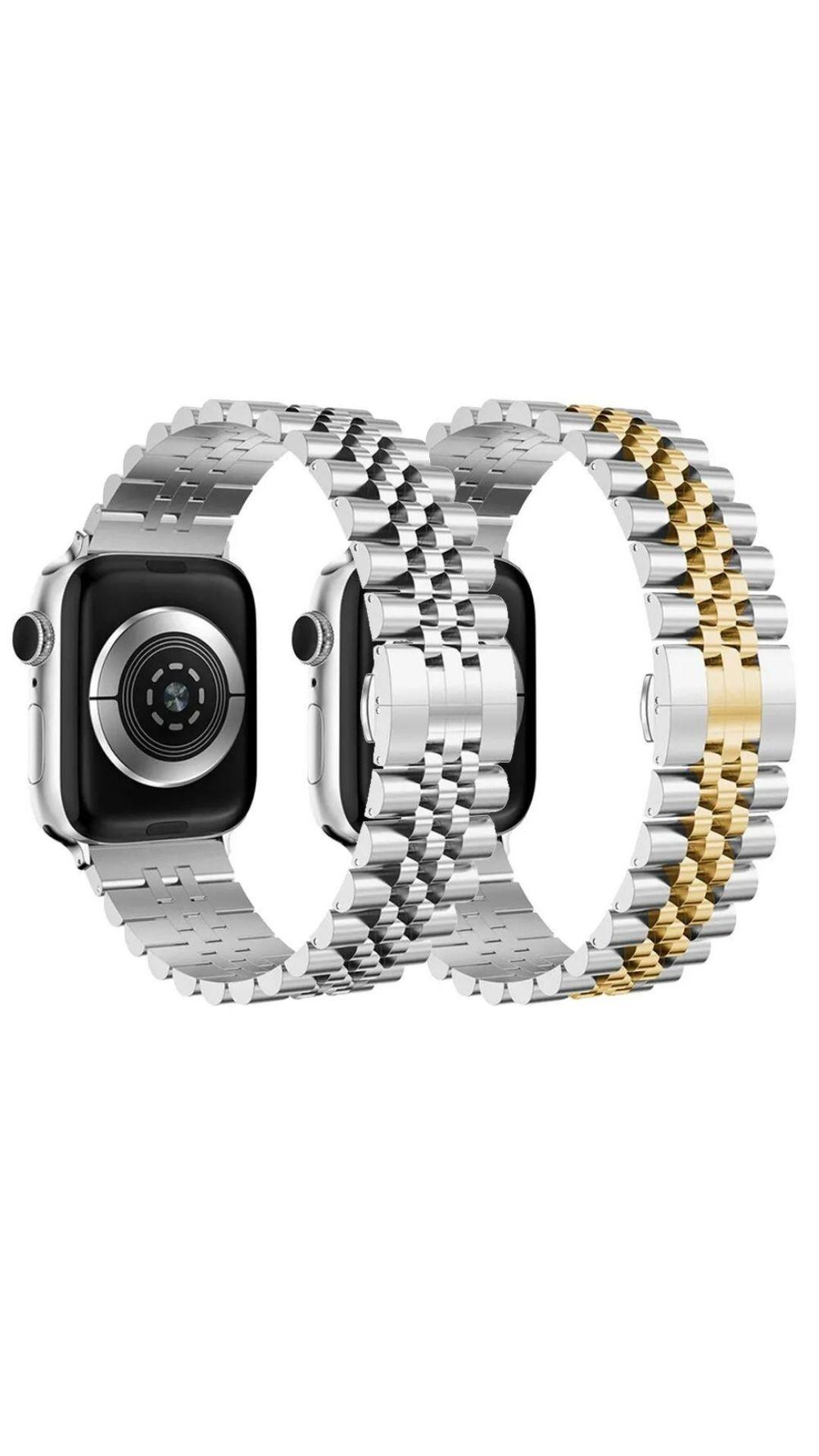 Apple Çelik Saat Kordonu Silver watch ultra 9 8 7 6 SE 5  49mm 45 mm 44 mm 42 mm