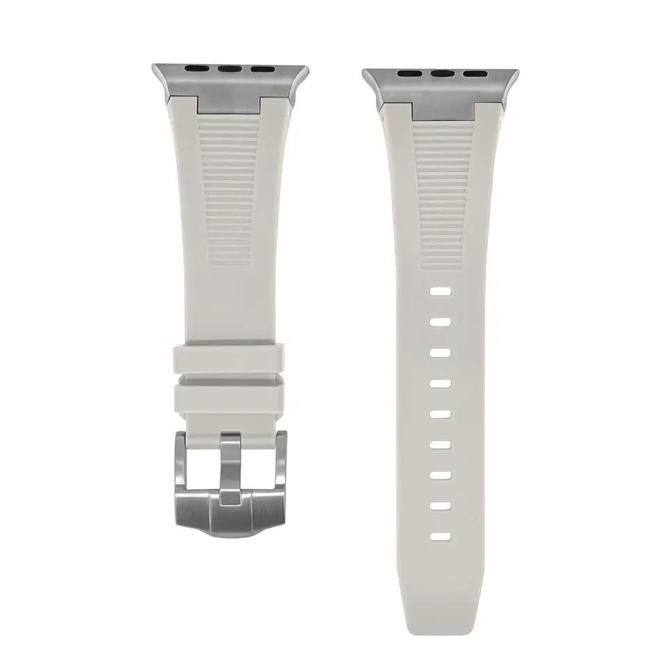 Apple Saat Kordonu Duke BEYAZ  Ultra 2 49mm bant 42mm 44mm 45mm Mecha bilezik için IWatch serisi 9 8 7 6 5 4 Se 3 2