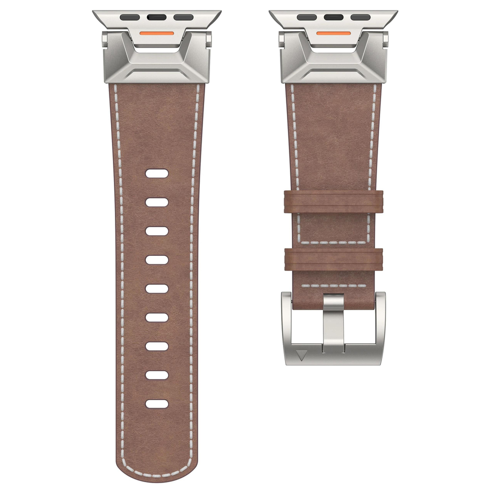 Apple Saat Kordonu Coffee Oil Wax Ultra 2 49mm bant 42mm 44mm 45mm Mecha bilezik için IWatch serisi 9 8 7 6 5 4 Se 3 2