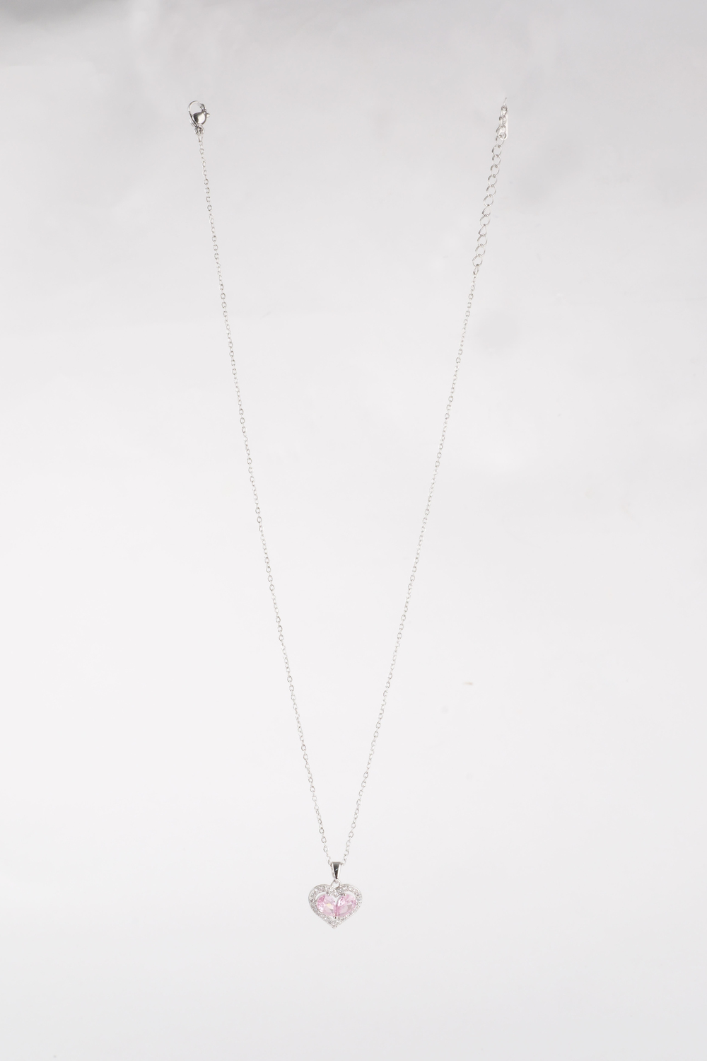 BLING LOVE PEMBE ÇELİK KOLYE