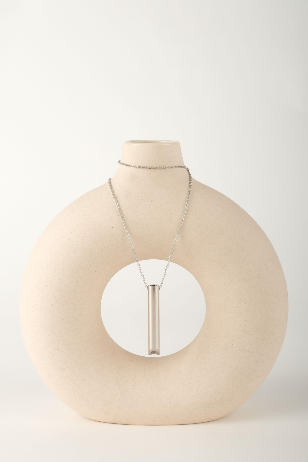 LUSTER SILVER ÇELİK KOLYE