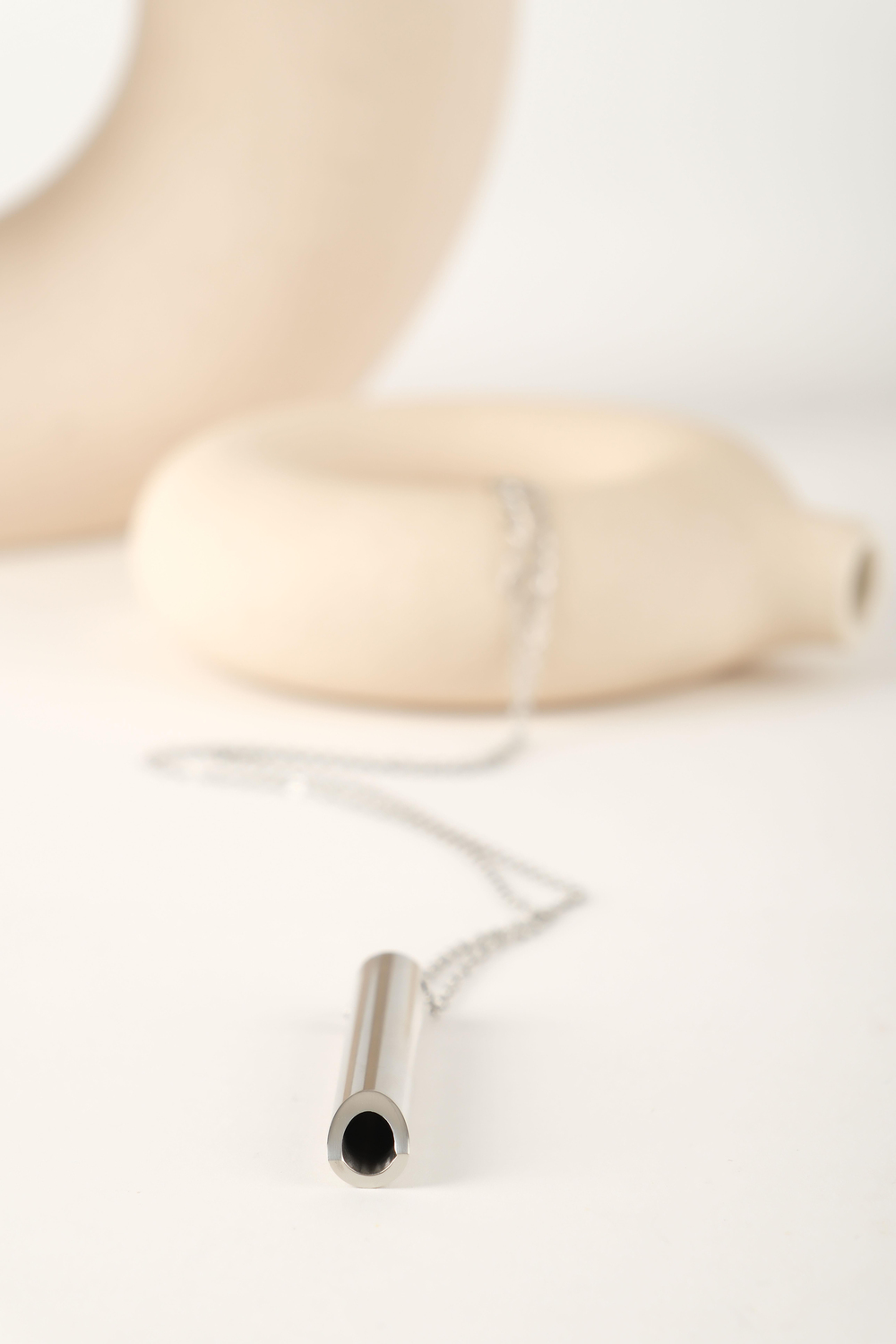 LUSTER SILVER ÇELİK KOLYE