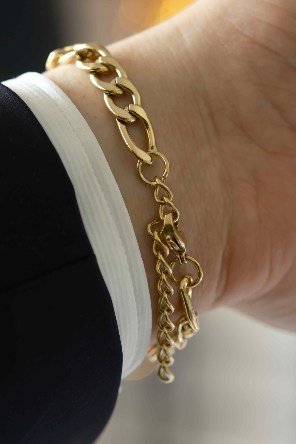 Personal Touch Chain Gold Çelik Bileklik 