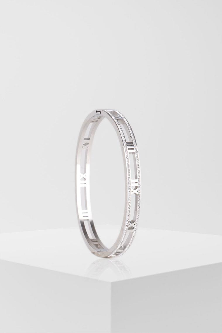 ROMAN NUMBERS SILVER ÇELİK BİLEKLİK