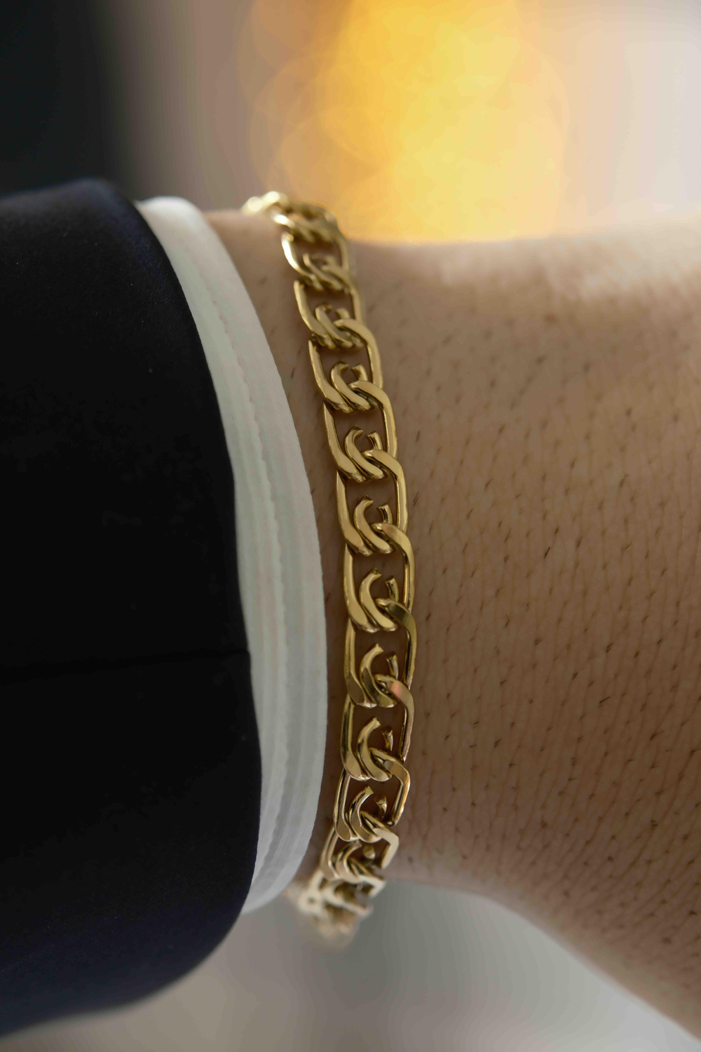 Sailors Grip Chain Gold Çelik Bileklik 