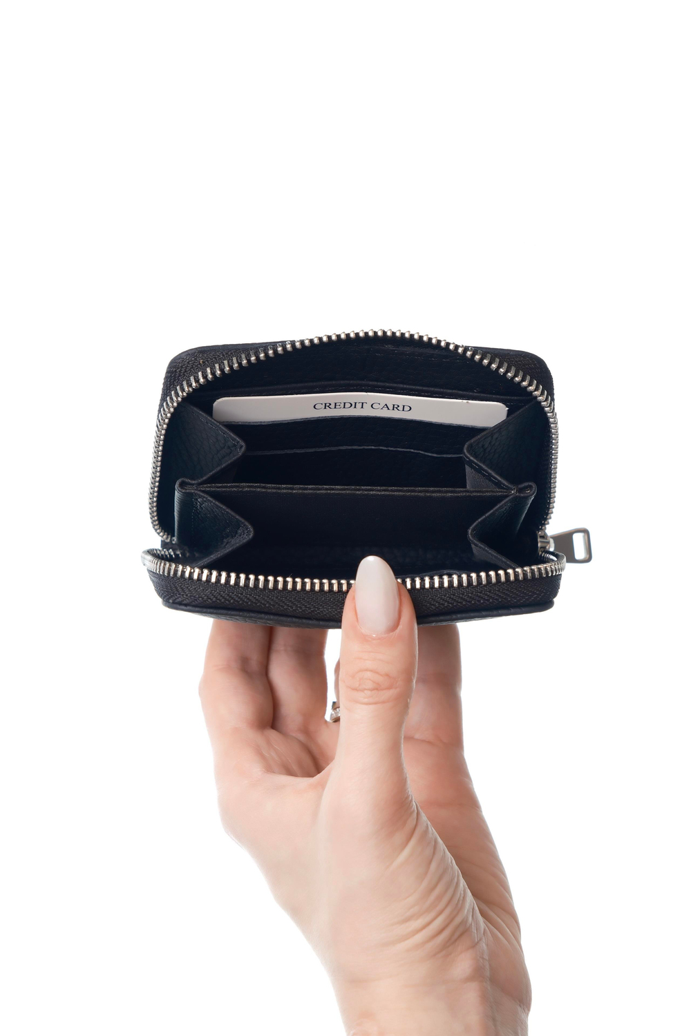 Lyon Siyah Hakiki Deri Cüzdan Kartlık 