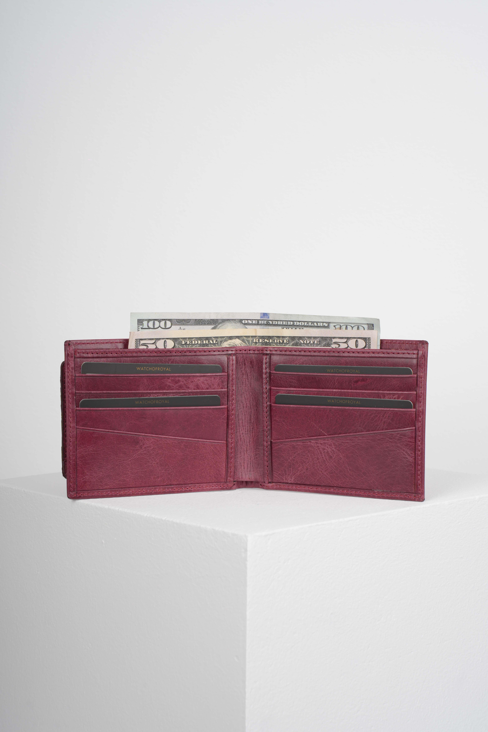 LIZBON CRAZY BORDO HAKİKİ DERİ CÜZDAN