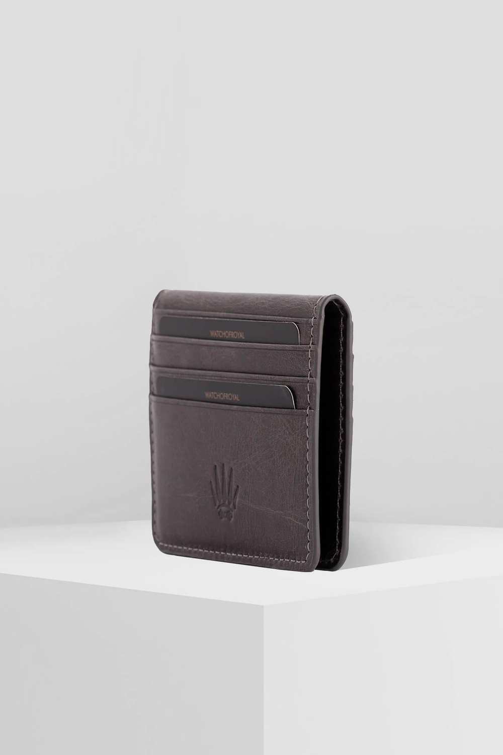 PAIR TIGUAN GREY GENUINE LEATHER WALLET