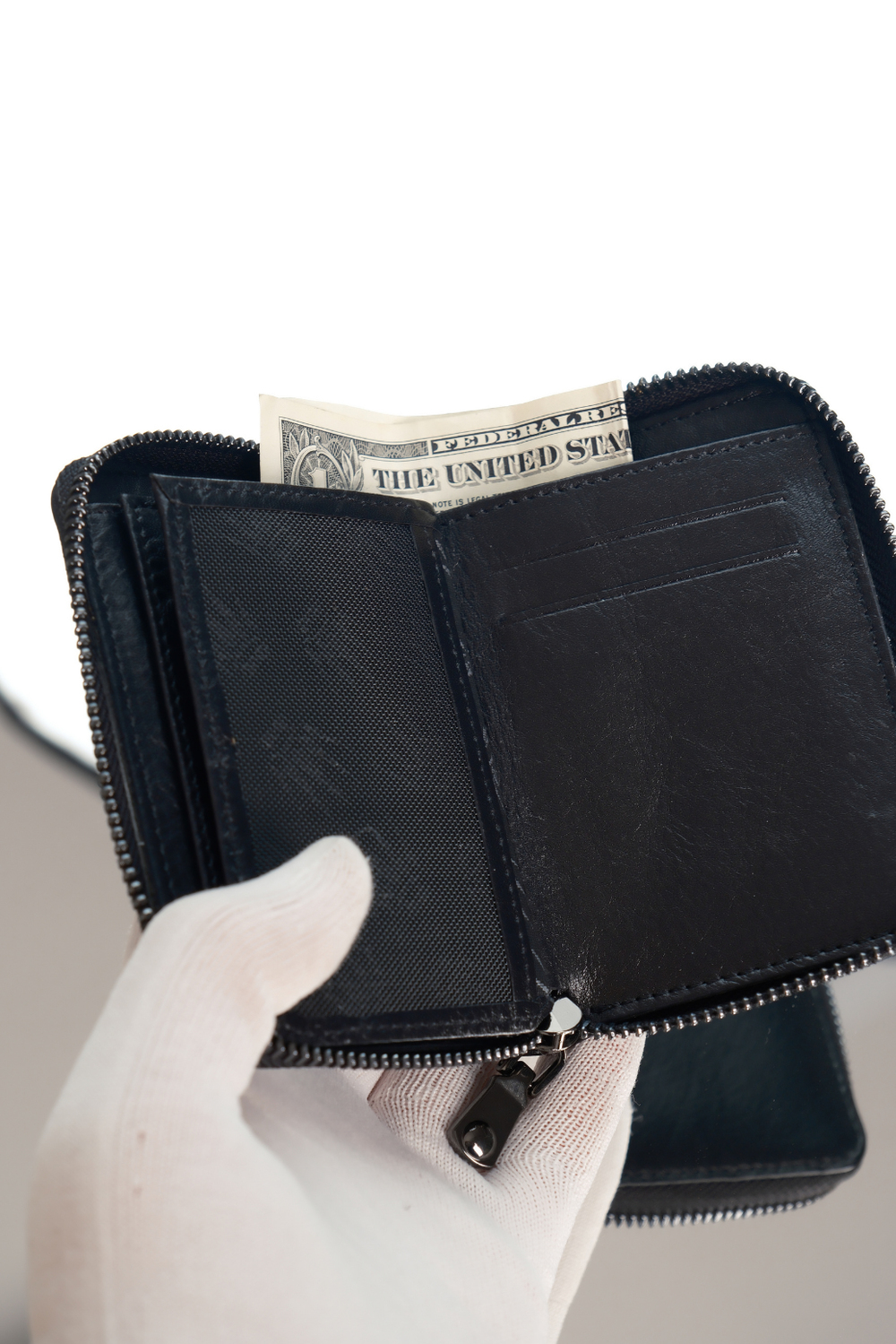 PETTY ZIPPER SİYAH MİNİ CÜZDAN