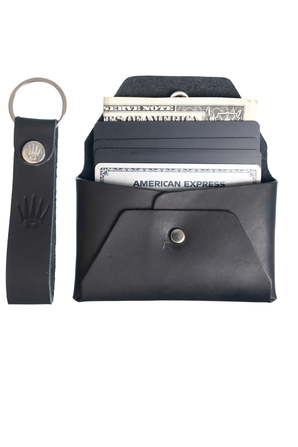 Hediye Seti Hakiki Deri Buttero Siyah Cüzdan&Anahtarlık 