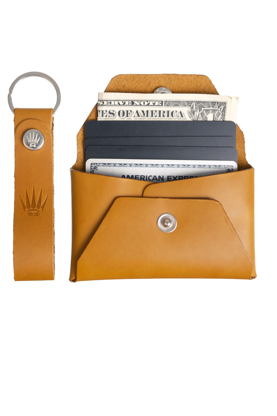 Hediye Seti Hakiki Deri Buttero Camel Cüzdan&Anahtarlık 