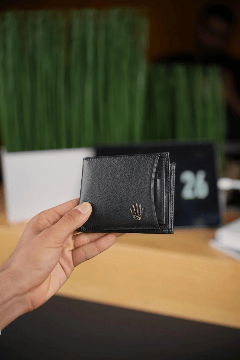 LUXFOLD SİYAH  HAKİKİ DERİ CÜZDAN