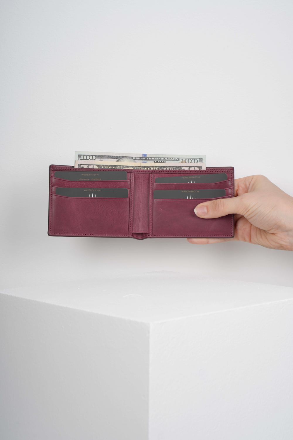 WEASLEY BURGUNDY GENUINE LEATHER WALLET