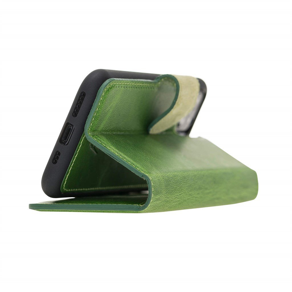 MAGIC WALLET IPHONE 11 PRO YEŞİL CUZDAN + KILIF