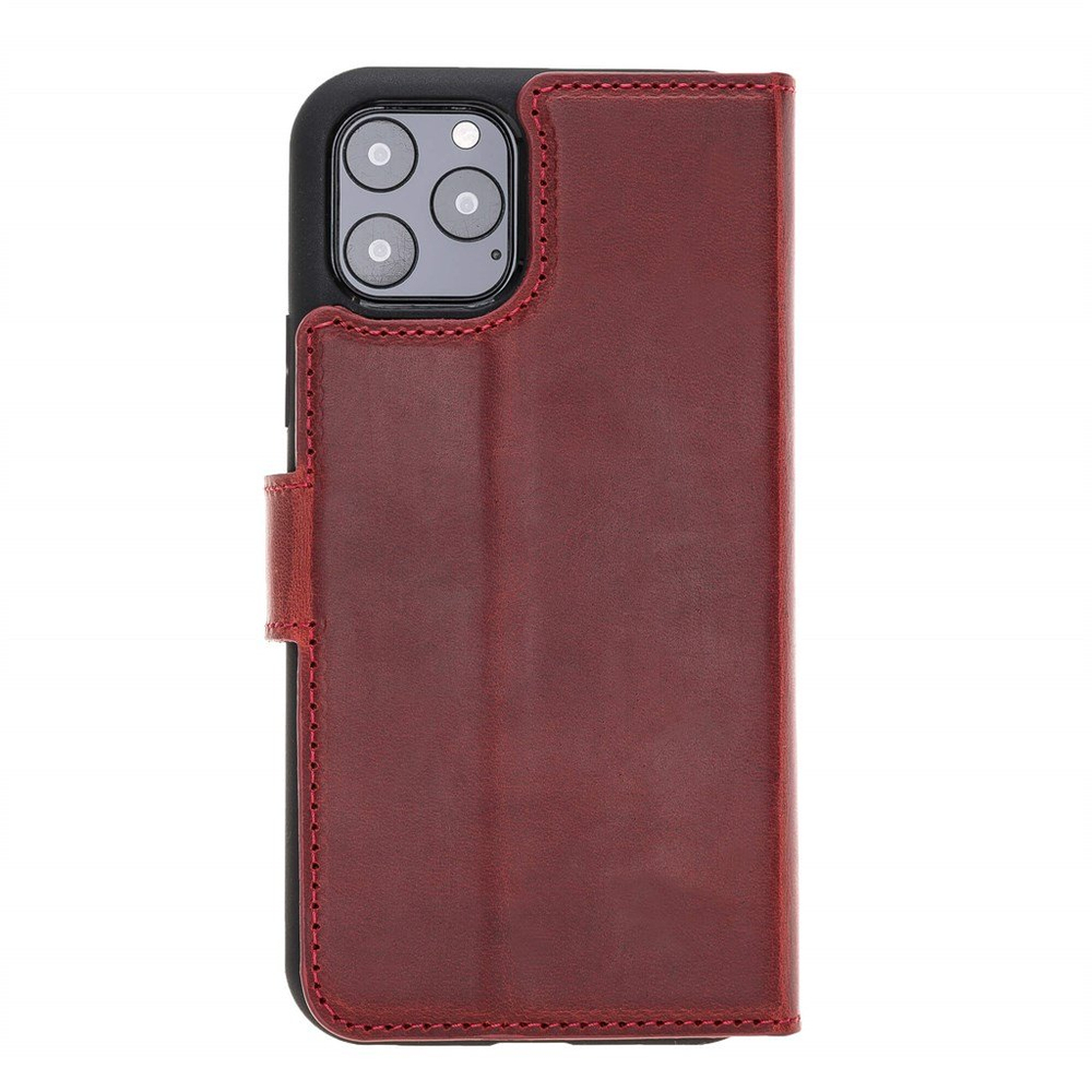 MAGIC WALLET IPHONE 11 PRO BORDO CUZDAN + KILIF