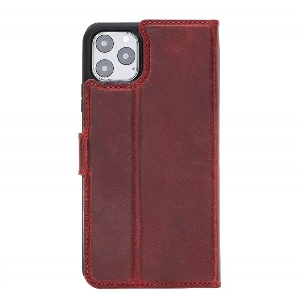 MAGIC WALLET IPHONE 11 PRO MAX BORDO CUZDAN + KILIF