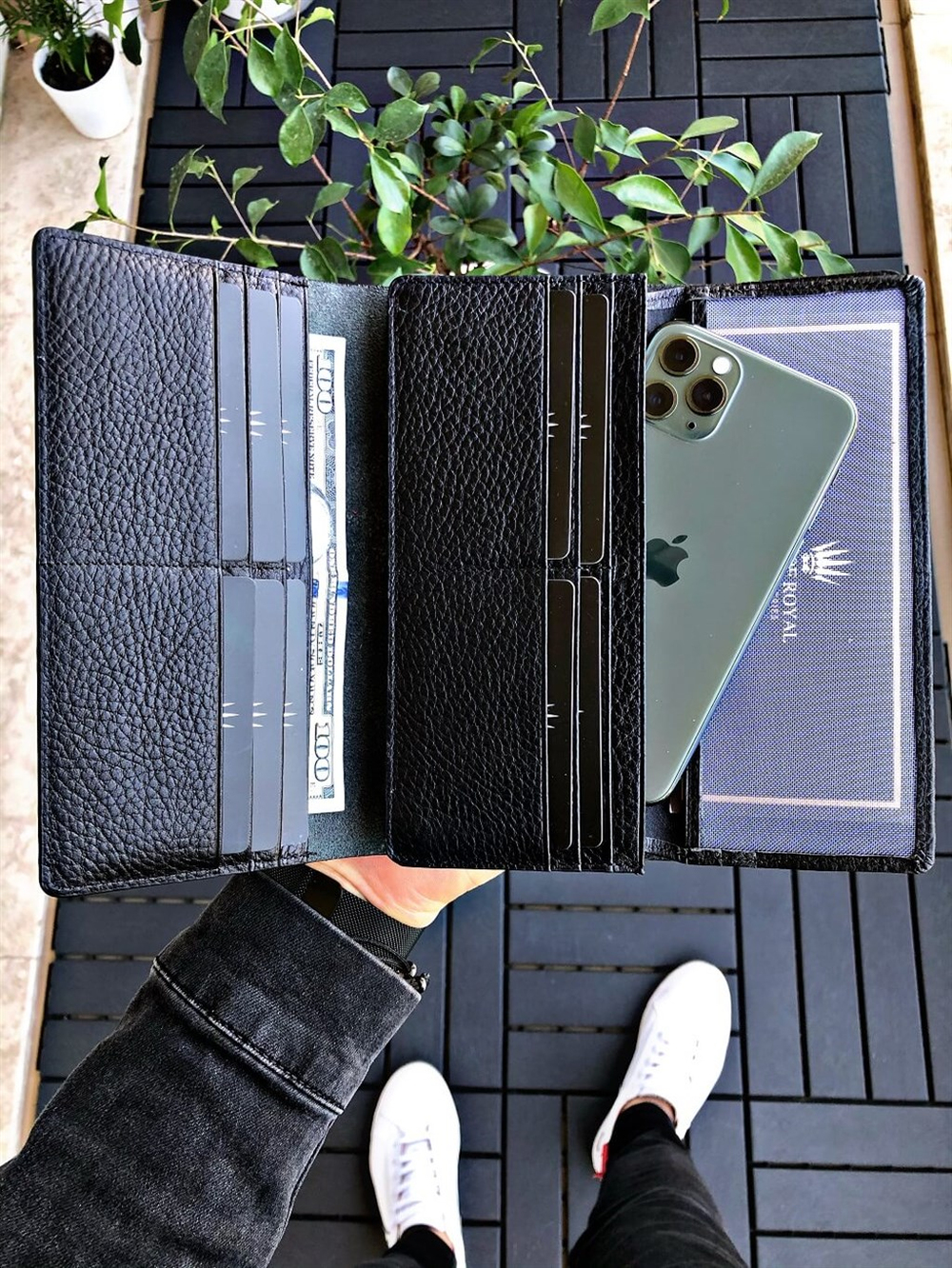 VALENCIA BLACK TELEFON CÜZDANI