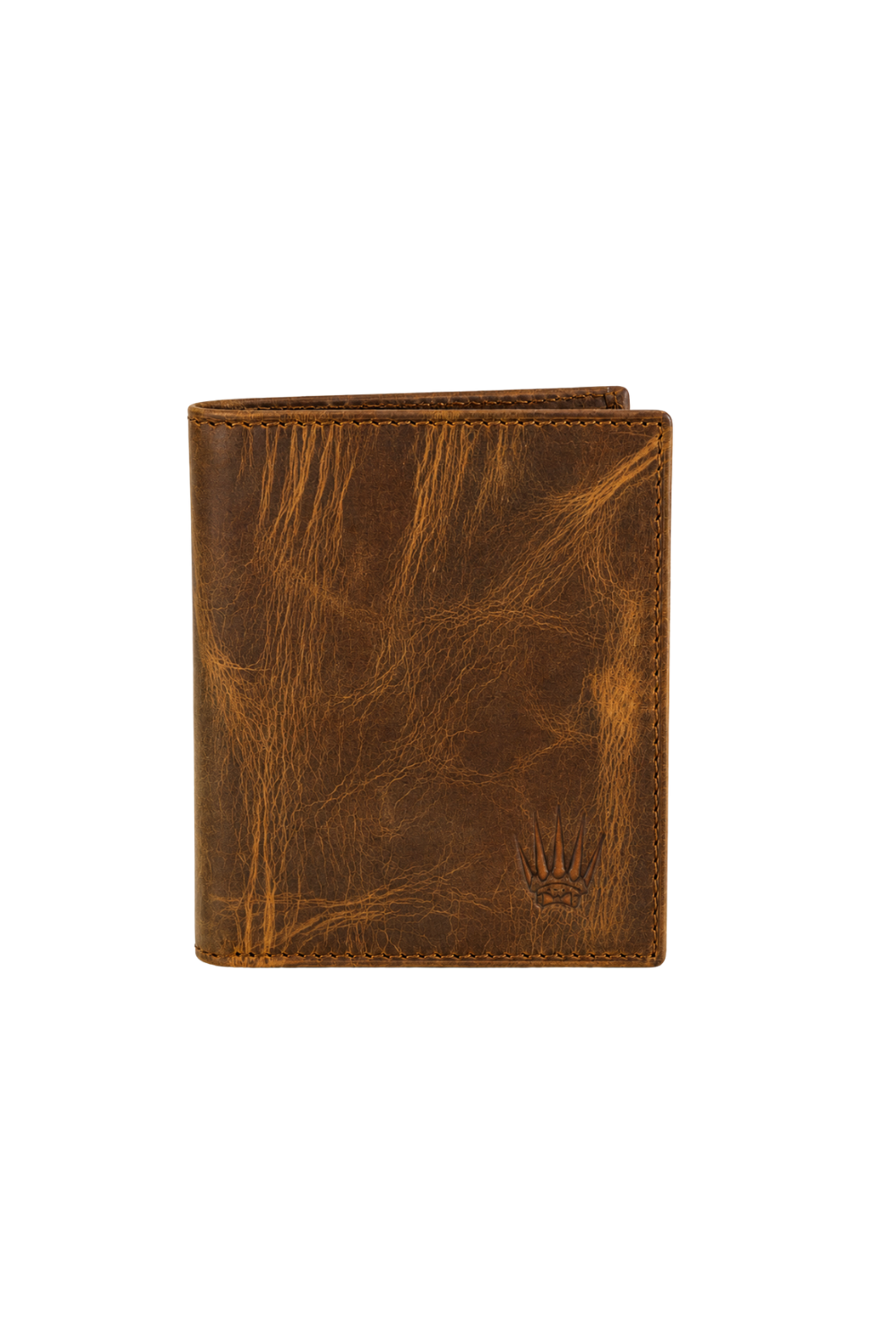 %100 Hakiki Deri Crazy Taba Cüzdan 6 Kart Bölmeli Hafif ve Minimalist Tasarım Wood