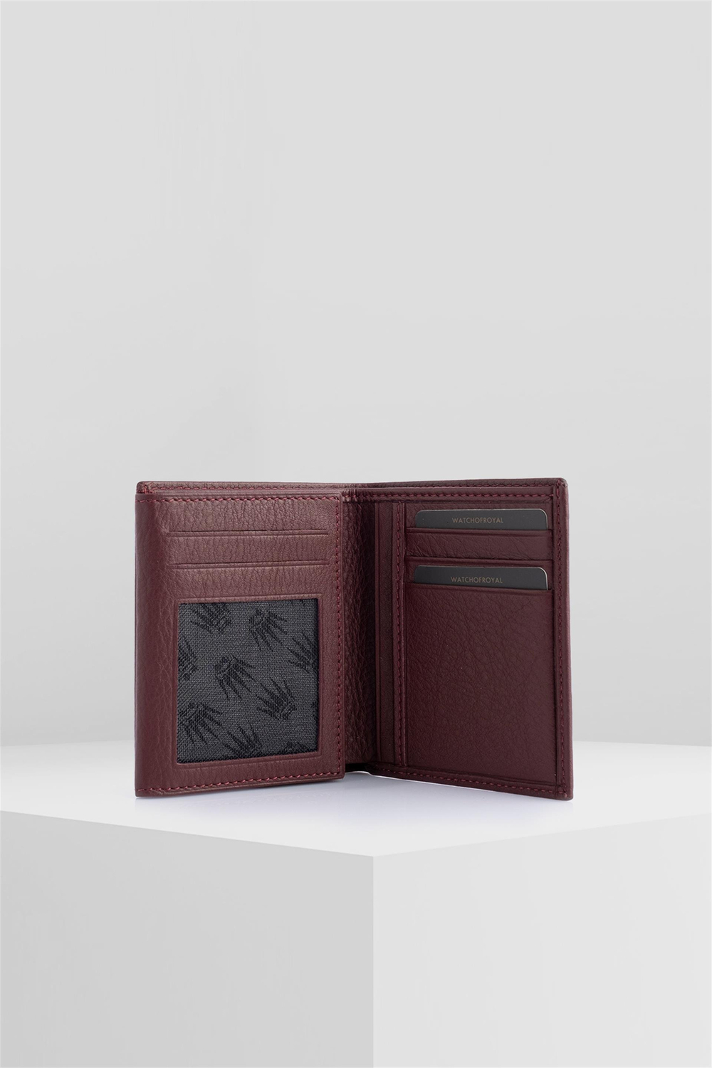 JONES BURGUNDY GENUINE LEATHER WALLET