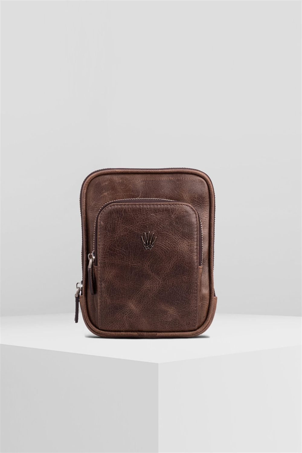 BLED TİGUAN BROWN GENUINE LEATHER HAND BAG