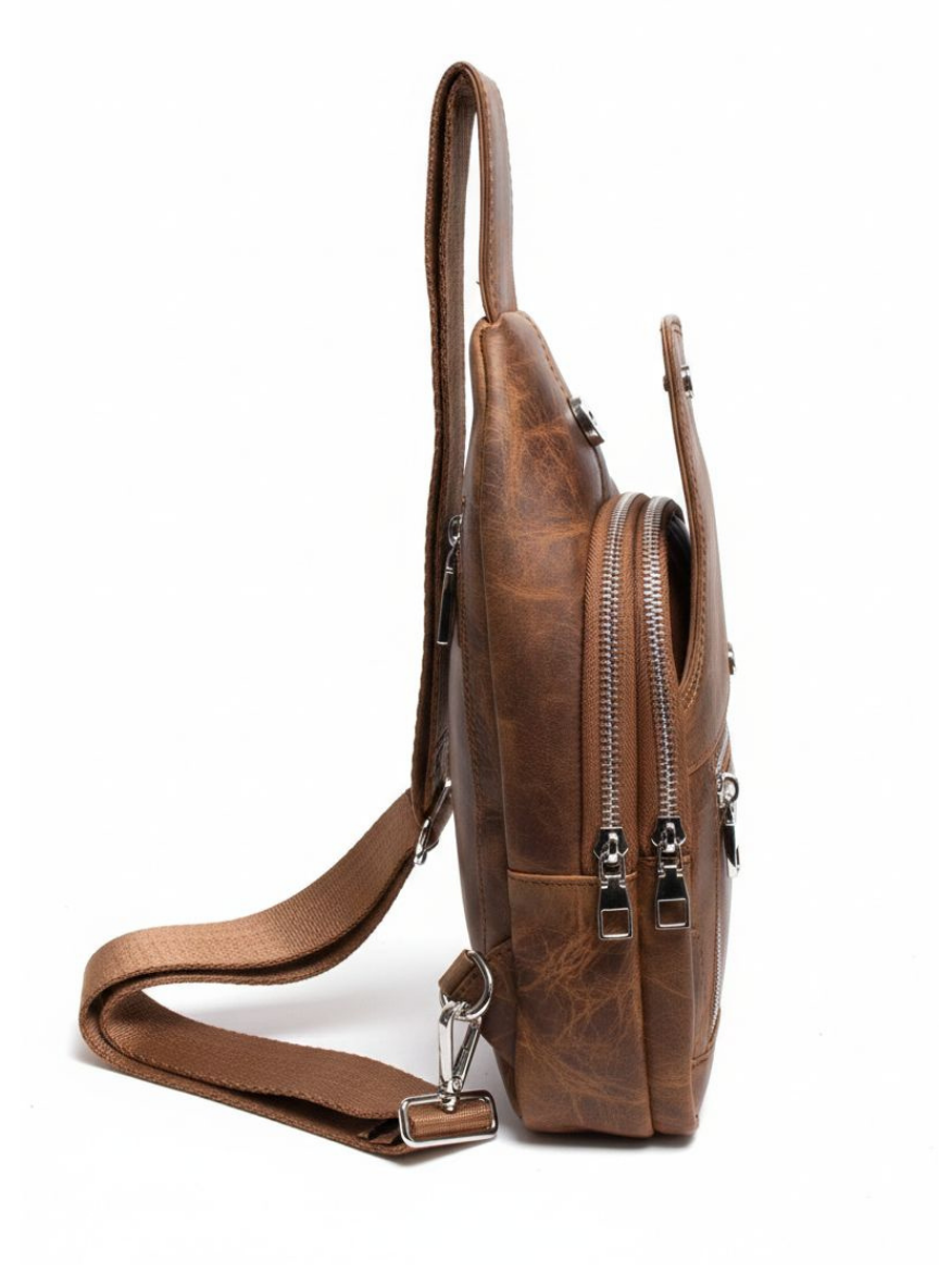 Bold Bag Crazy Taba Çapraz Hakiki Deri Çanta