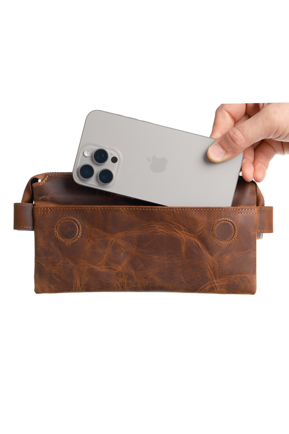 CRASH CRAZY TABA HAKİKİ DERİ EL ÇANTASI