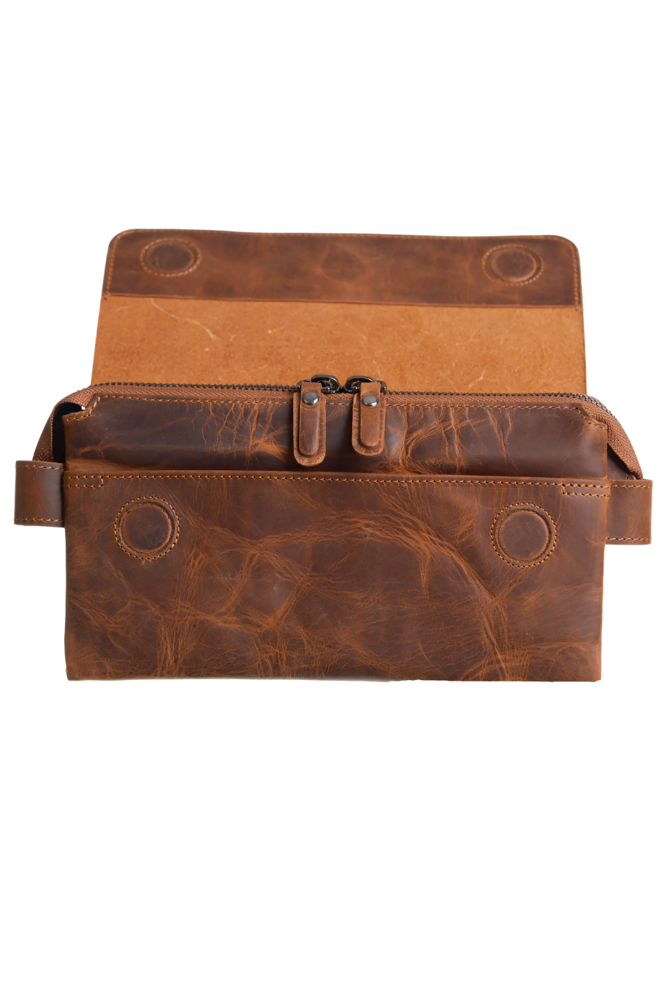 CRASH CRAZY TABA HAKİKİ DERİ EL ÇANTASI