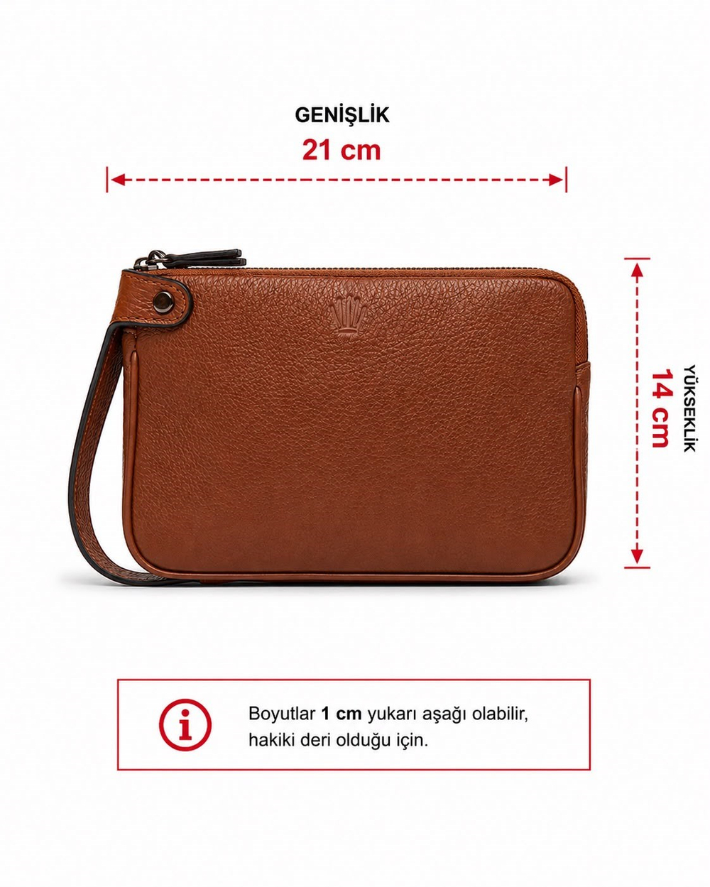 DOUBLE TABA HAKİKİ DERİ EL ÇANTASI