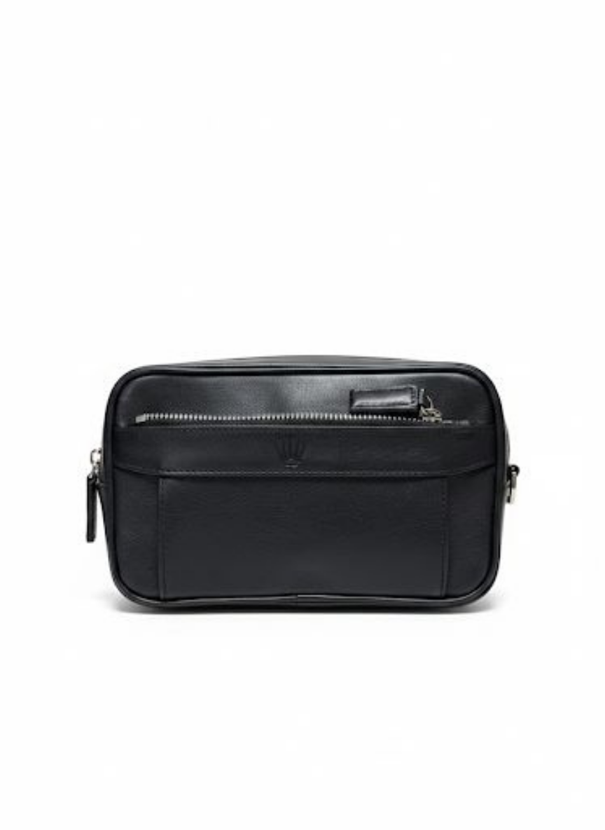 Forva Siyah Hakiki Deri Telefon Cüzdanı,El Çantası