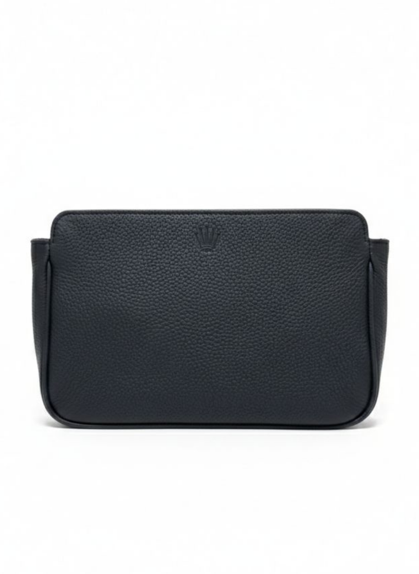 Lumebag Siyah Hakiki Deri Telefon Cüzdanı,El Çantası