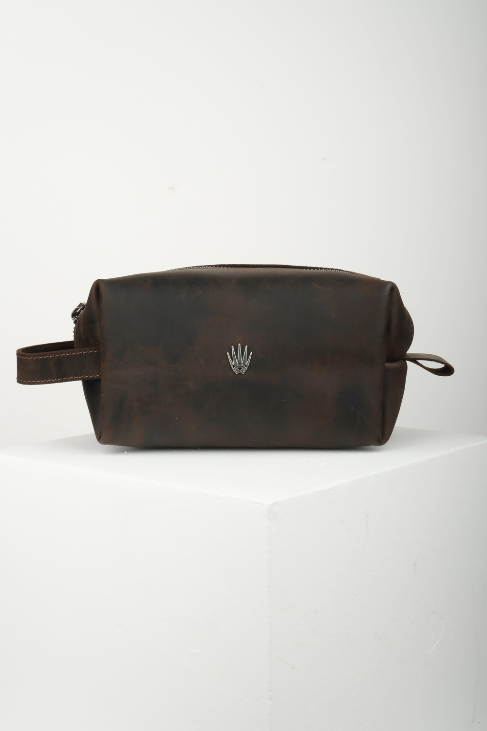 VEREV CRAZY BROWN GENUINE LEATHER HAND BAG